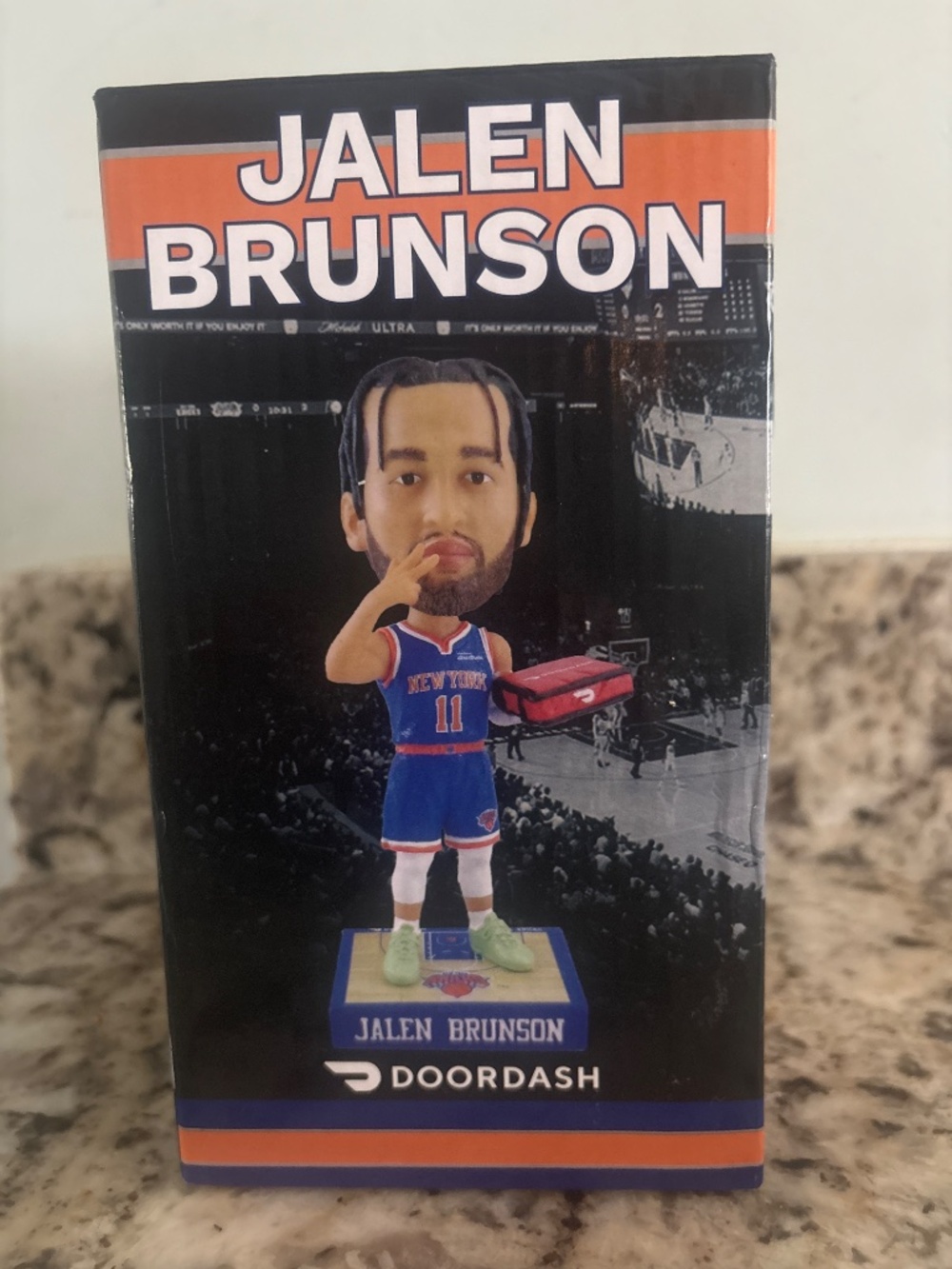 Jalen Brunson Knicks DoorDash MSG SGA Bobblehead NEW IN BOX NBA - Picture 4 of 8